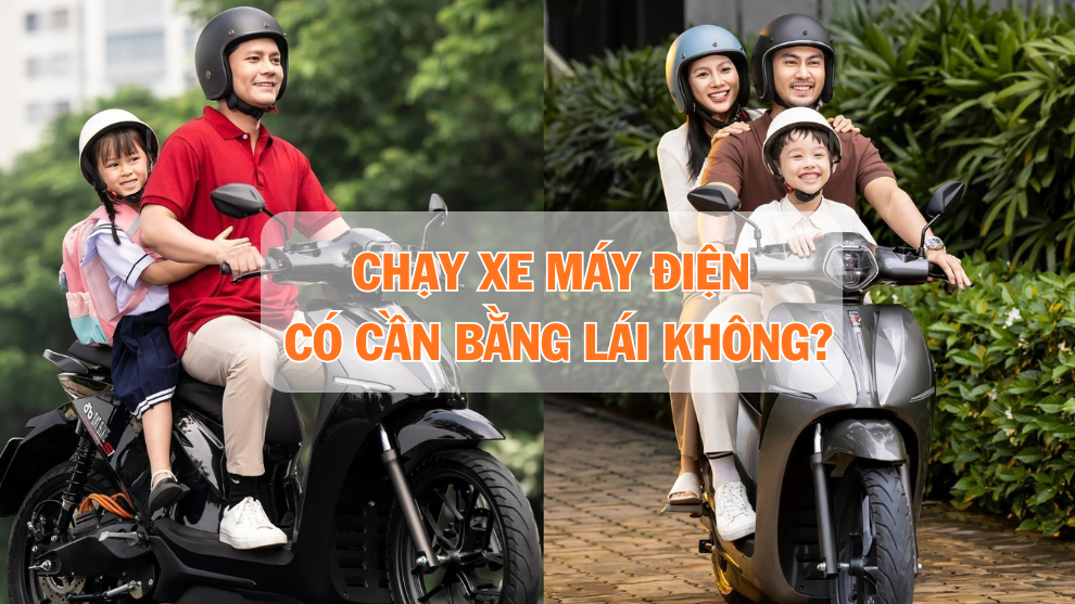 Chạy xe máy điện có cần bằng lái không