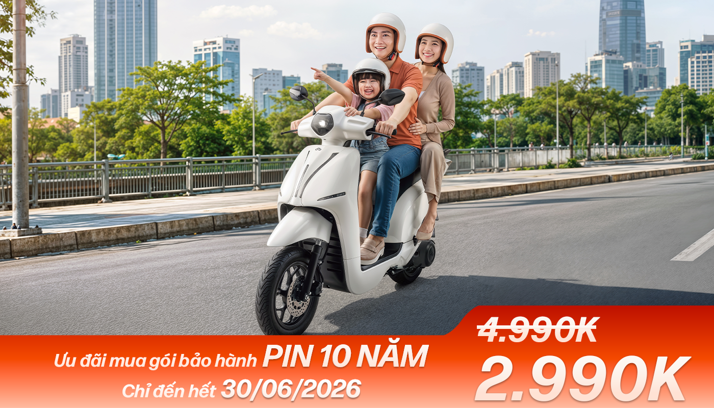 Ưu Đãi Gói Bảo Hành Pin 10 Năm Dat Bike ERA E1 — Chỉ 2.990K
