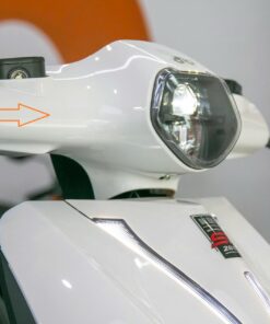 Ốp đầu đèn QTS/ Nhựa ASA Trắng Dat Bike - 231001034