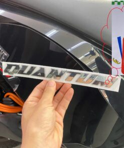 Tem 3D chữ Quantum cốp trái Dat Bike Quantum S0, S1