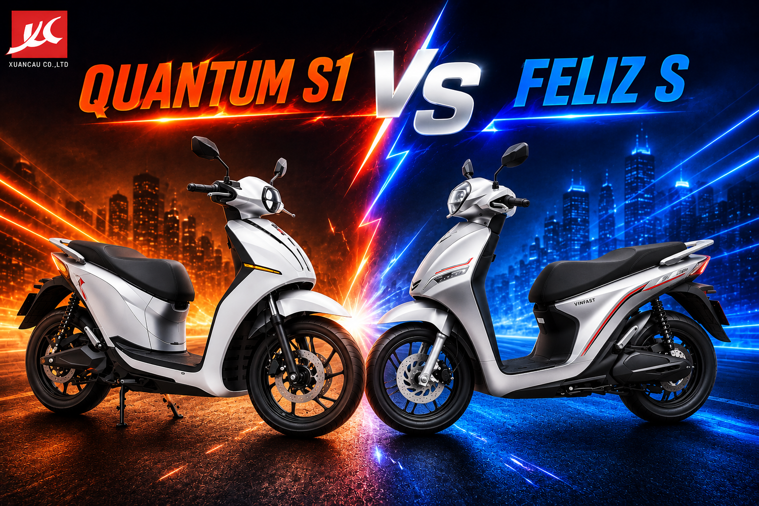 So sánh Quantum S1 và VinFast Feliz S: Xe nào đáng mua hơn?