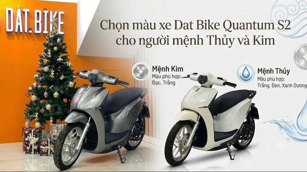 Chọn Màu Xe Dat Bike Quantum S2 Cho Người Mệnh Thủy & Kim