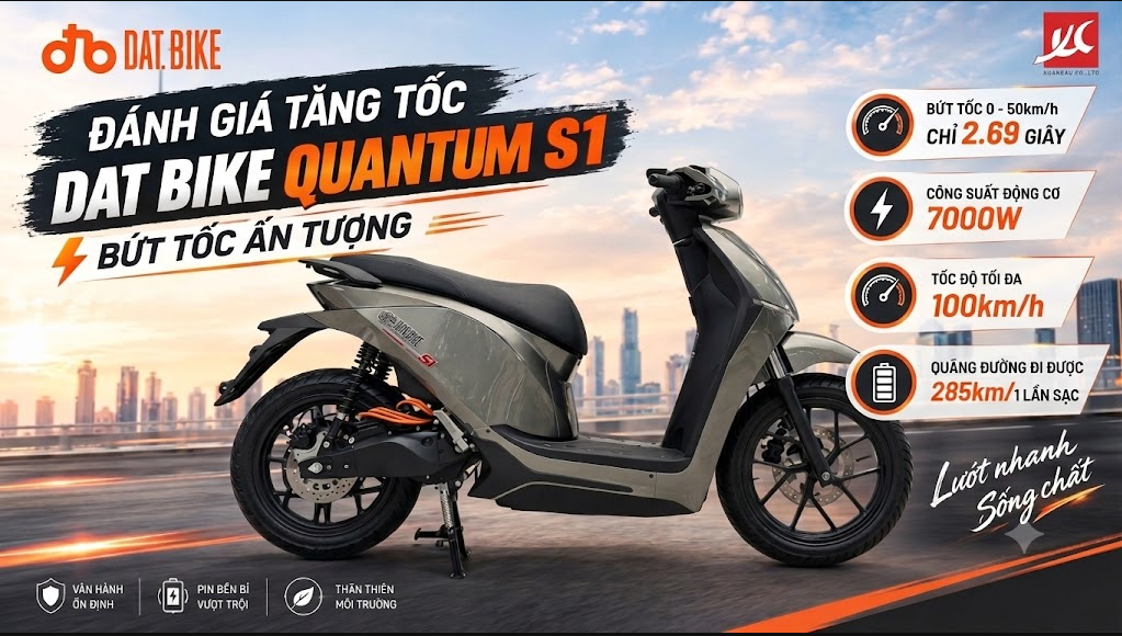 Đánh Giá Tăng Tốc Dat Bike Quantum S1: Bứt Tốc Ấn Tượng